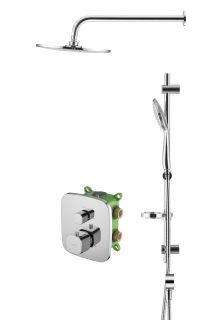 Душевой комплект Swedbe Platta 5556 с термостатом хром